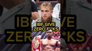 Jake Paul Not Allowed to Have Dubois Title Fight [upl. by Ymmot247]