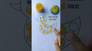 Finger painting for kids  yellow duck [upl. by Alejandro]