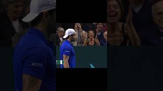 Matteo Berrettini porta avanti lItalia🔨🇮🇹 [upl. by Alegnad880]