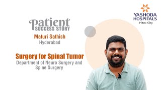 Surgery for Spinal Tumor  Yashoda Hospitals Hyderabad [upl. by Gnahc]