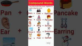 Compound Words in english grade 1Compound Words projectenglish grammer grade 3 youtuber viral [upl. by Isis]