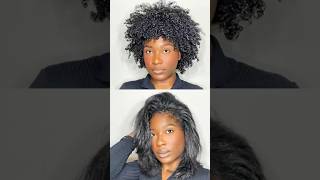 Curly to straight How to straighten your natural hair  Hair Tutorial [upl. by Nwahs]