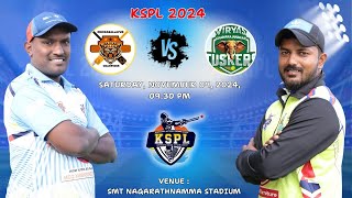 KSPL  2024  CHIKKABALLAPURA CHAMPIONS VS CHAMARAJANAGARA TUSKERS  MATCH  17 [upl. by Maison]