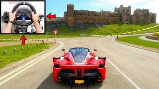 Forza Horizon 4 Ferrari FXX K Logitech g920 Steering Wheel No HUD Gameplay [upl. by Esilec]