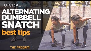 Alternating Dumbbell Snatch CrossFit Tutorial [upl. by Laktasic966]