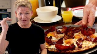 Gordon Ramsays Bacon Eggs And Hash Browns [upl. by Norret]