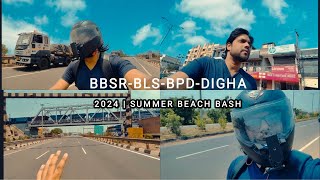 Bhubaneswar to Balasore  Summer beach bash at Digha West Bengal  Motovlog  vlog 212 [upl. by Adelice]