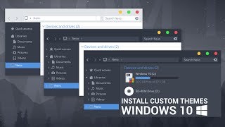 How To Install Custom Themes In Windows 10 [upl. by Inar]