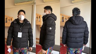 Moncler Montgenevre Short Down Jacket Black Review  Try On [upl. by Einnek]