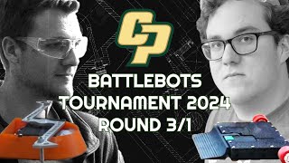 HORSESHOO CRAB vs LIMBO  Cal Poly Battlebots Tournament 2024 [upl. by Dnomra]