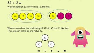 Easy Division Partitioning Method for 2Digit Numbers [upl. by Saito694]