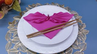 Servietten falten pliages de serviettes diy dekoration craft napkinart [upl. by Burne]