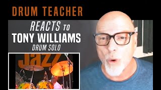 Drum Teacher Reacts to Tony Williams  Drum Solo [upl. by Wallace]