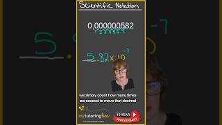 Scientific notation How to convert decimal to scientific notation math tutor mathhelp [upl. by Eenimod]