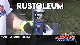 How to paint metal  Rustoleum [upl. by Furie]