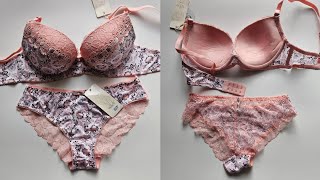 fancy half cup padded bra panty  Very Nice New Design Net and Silk bra panty  bra panty planet [upl. by Farlay]