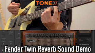 quotSo Good Fat Fender Clean Sound👍quot TONEX Fender Twin Reverb Sound Demo [upl. by Ardnuaek]