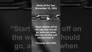 Ambassador in Chains  Verse of the Day  November 15 2024 verseoftheday proverbs [upl. by Lourdes]