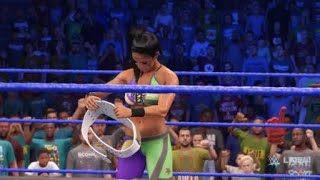 WWE 2K22 WWE SmackDown 2019 Bayley vs Charlotte Flair WWE SmackDown Womens Championship [upl. by Aidaas417]