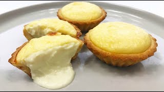 Molten Cheese Tart Recipe  Resepi Tart Keju Leleh  HOKKAIDO [upl. by Hannaj]