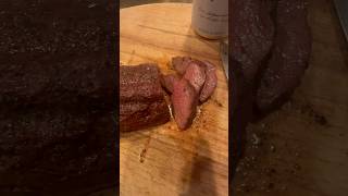 Perfect cooked venison backstrap shorts deer deermeat [upl. by Keefe]