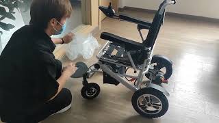 Unboxing a lightweight electric power wheelchair [upl. by Kevyn]