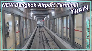 NEW Terminal Airport Train Bangkok Suvarnabhumi SAT1 🇹🇭 Thailand [upl. by Epilef]