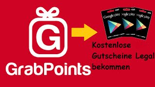 GrabPoints Kostenlose Gutscheine PlaystoreFacebookusw bekommen [upl. by Ahsiki]