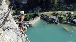 Via Ferrata  Le lac de la Rosière Courchevel 25072018 [upl. by Atikim827]