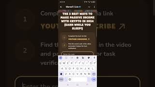 The 5 Best Ways To Make Passive Income With Crypto In 2024 Earn While You Sleep memefisecretcode [upl. by Ailongam]