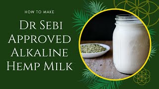 How To Make Dr Sebi Approved Alkaline Hemp Milk [upl. by Hoppe230]