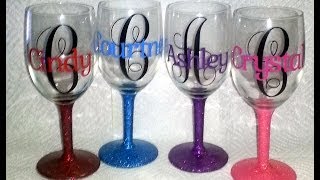 personalized wine glasses [upl. by Nnairret211]