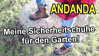 ANDANDA Sicherheitschuhe für den Garten  Wasserabweisende Arbeitsschuhe im Test [upl. by Marelda]