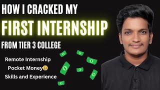 How to Crack Internship in College  CSE  Software Engineer Internship  Tier 3 🔥 [upl. by Nylssej418]