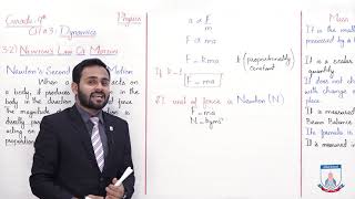 Class 9  Physics  Chapter 3  Lecture 2 Newtons Second amp Third Law of Motion  Allied Schools [upl. by Standford]