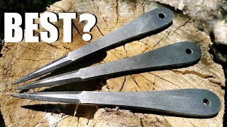 The BEST Throwing Knives EVER Vengeance Arrows ReviewTest [upl. by Lolande]