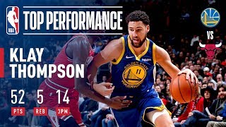 Klay Thompson Drops 52 amp BREAKS NBA RECORD With 14 3Pointers  October 29 2018 [upl. by Ardnekahs603]