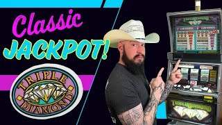 Classic Slots JACKPOT 🎰 Triple Diamond and Pinball Live play 🤠 [upl. by Acimahs]