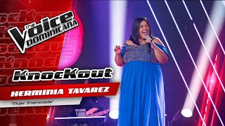 Herminia Tavarez – quotMujer Enamoradaquot  Knockouts  The Voice Dominicana 2021 [upl. by Anibas292]