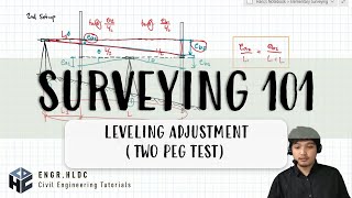 CE Board Exam Review Elementary Surveying  Leveling Adjustment Two Peg Test [upl. by Sailesh]