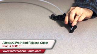 Alfetta or GTV6 Hood Release Cable  International Auto Parts [upl. by Alphard]