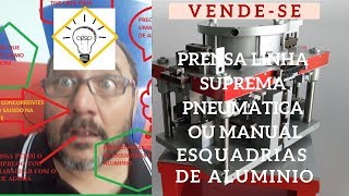 VENDESE PRENSA SUPREMA PNEUMATICA OU MANUAL [upl. by Seaver]