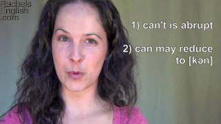 How to Pronounce Can vs Cant  American English Accent [upl. by Hollyanne36]