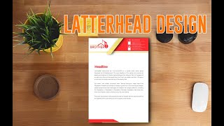 How to Make Letter head Design in Adobe Illustrator 2023  Letter head tutorials [upl. by Nosimaj852]