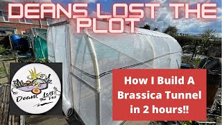 Deans Lost The Plot  How I Built A Brassica Tunnel in 2 HOURS [upl. by Alur]