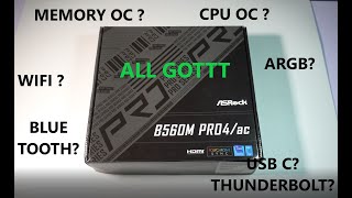 Asrock B560 M Pro4 Ac motherboard review [upl. by Teriann754]