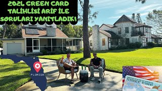 2024 GREEN CARD TALİHLİSİ ARİF İLE SORULARI YANITLADIK  SEMINOLE  FLORIDA [upl. by Root]