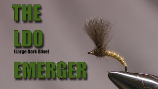 The LDO Large Dark Olive Emerger  Fly tying with Geoff Johnston [upl. by Serdna204]