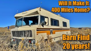 Will This 1977 Winnebago Run And Drive 400 Miles After 20 Years Abandoned [upl. by Zetram]