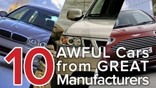 Top 10 Awful Cars From Great Manufacturers The Short List [upl. by Nidia]